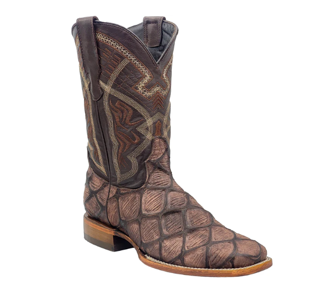 PIRARUCU MATE PRINT - Wide Square Toe