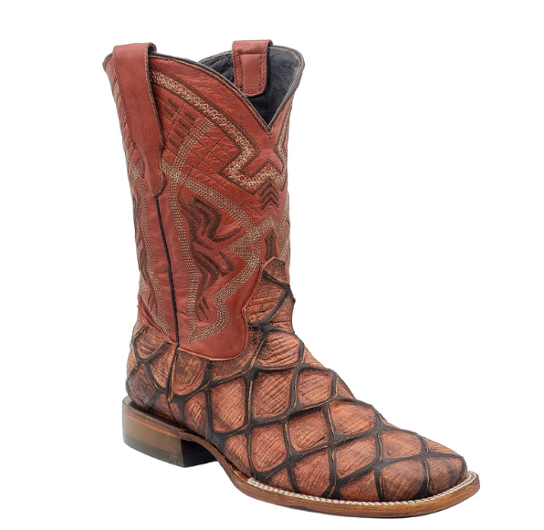 PIRARUCU MATE PRINT - Wide Square Toe