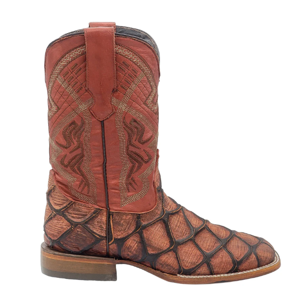 PIRARUCU MATE PRINT - Wide Square Toe