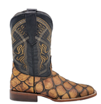 PIRARUCU MATE PRINT - Wide Square Toe