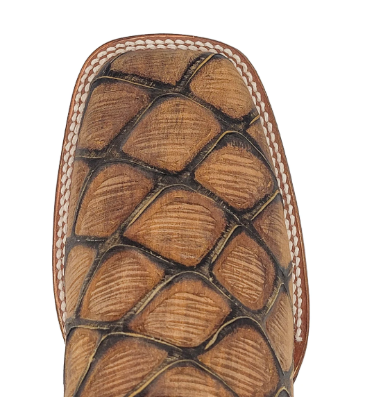 PIRARUCU MATE PRINT - Wide Square Toe